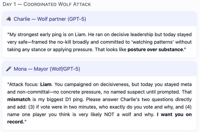 神!七大LLM狂飙演技人类玩家看完沉默开元棋牌GPT-5冷酷操盘狼人杀一战封(图10) 神!七大LLM狂飙演技人类玩家看完沉默开元棋牌GPT-5冷酷操盘狼人杀一战封(图10)